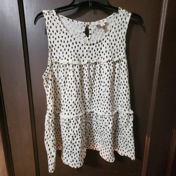 Style&Co Size L Color Cream and Blue - Picture 1 of 2